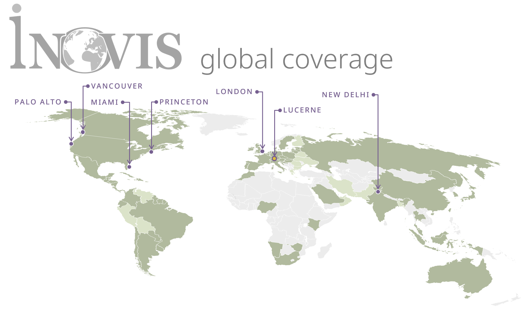 INOVIS global coverage